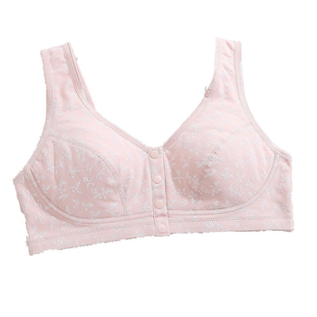 Grudnjak od pamuka s punim košaricama, prednje kopčanje, tanke oblikovane košarice, čvrsti dvostruki kaiševi, prozračan materijal (90–95% pamuk)