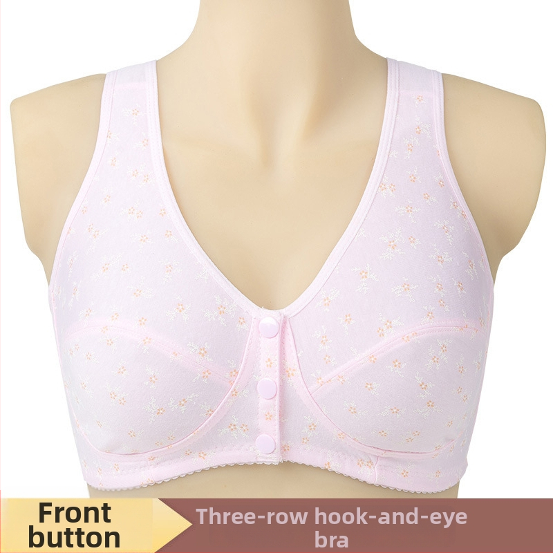 Žindymo liemenėlė be vielos, vest stiliaus, priekinis užsegimas, 3/4 kaušelis, poliesterio-kokvilnės mišinys, kvėpuojantis ir patogus