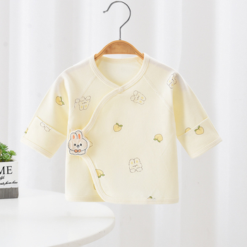 Naujagimiams 100% medvilnės marškinėliai su apvaliu kaklu, unisex, švelnus audinys, pavasaris-ruduo