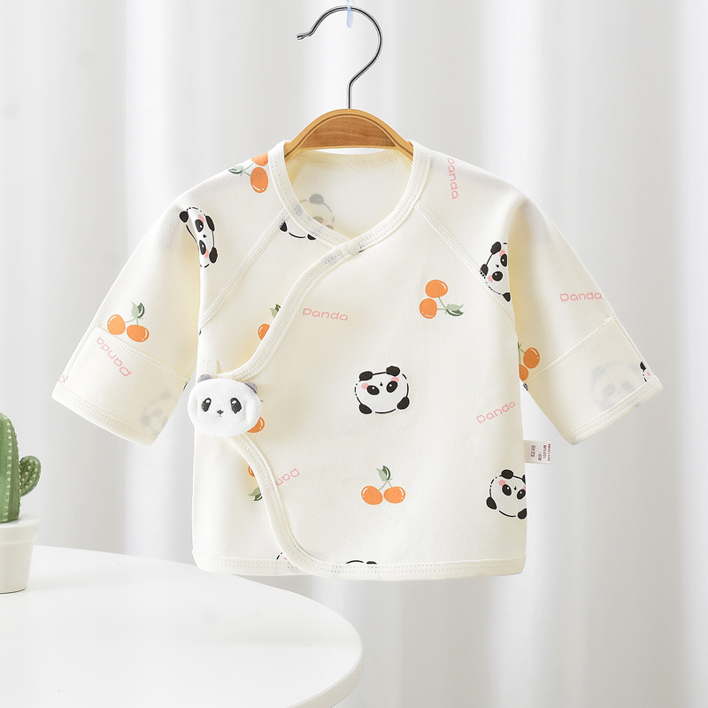 Naujagimiams 100% medvilnės marškinėliai su apvaliu kaklu, unisex, švelnus audinys, pavasaris-ruduo