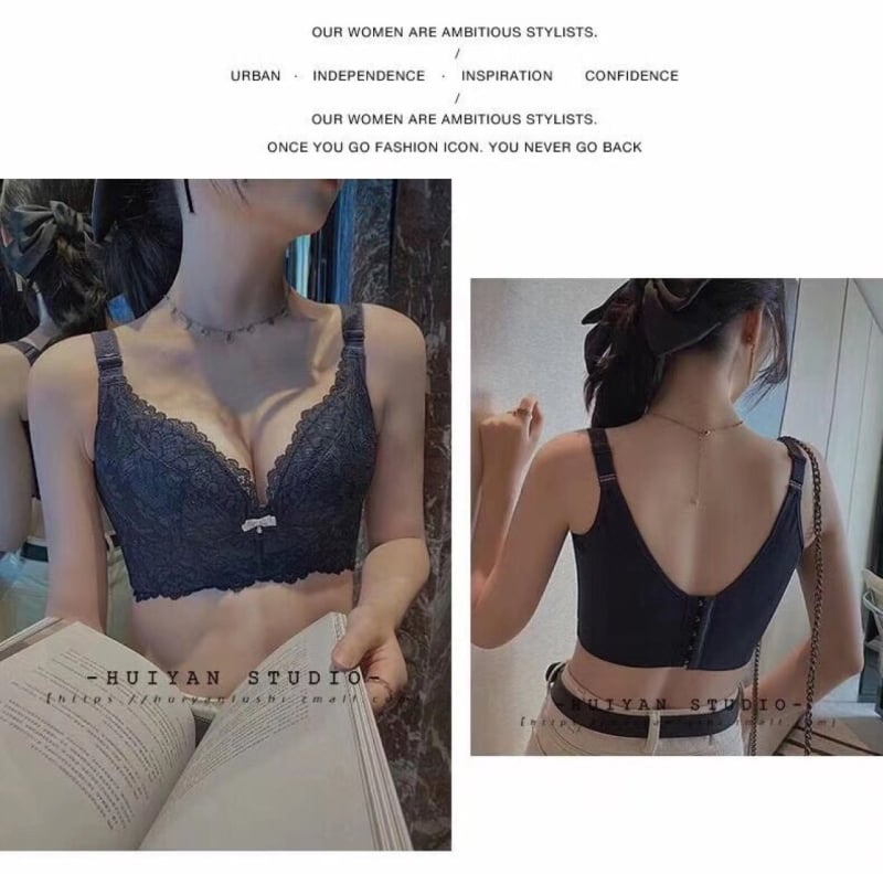 Оформящ бюстгальтер push-up с предно закопчаване, чашка 3/4, ултра тънка формирана чашка, найлон