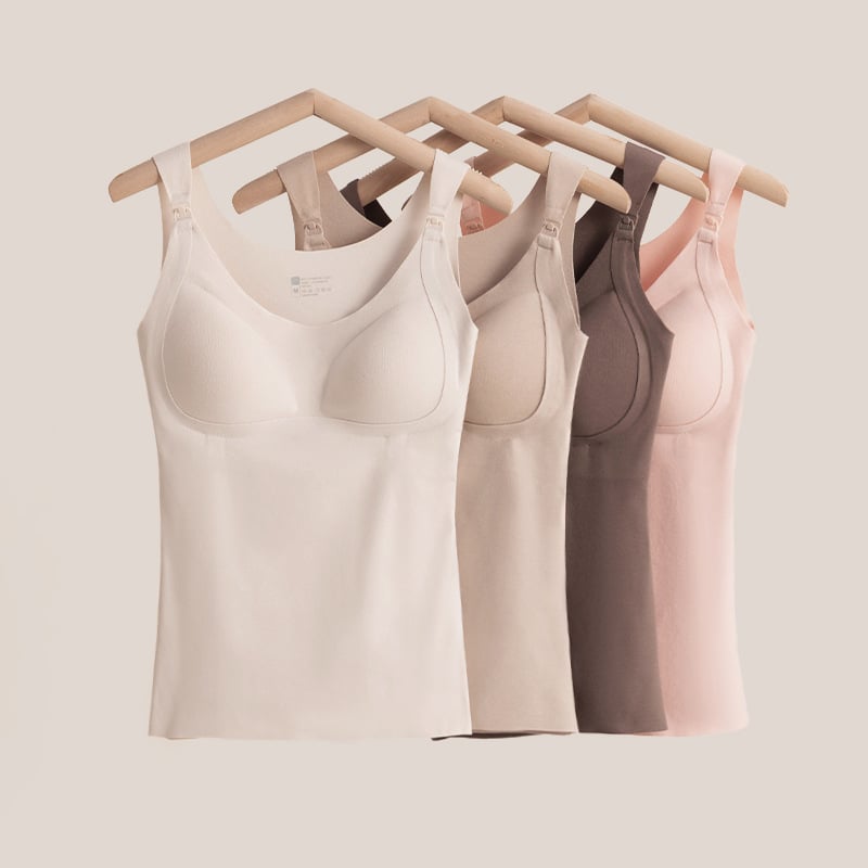 Kismama szoptatós felső előtti csattal, sling stílus, V-nyak, ujj Nélküli, poliészter-elasztán anyag