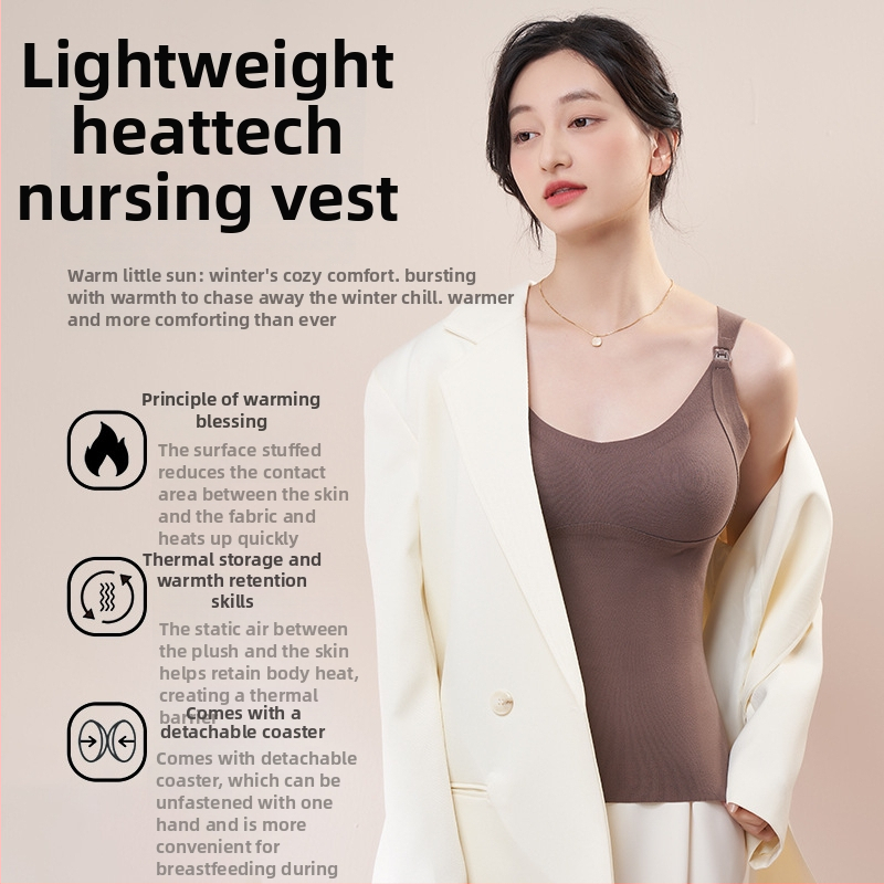 Kismama szoptatós felső előtti csattal, sling stílus, V-nyak, ujj Nélküli, poliészter-elasztán anyag