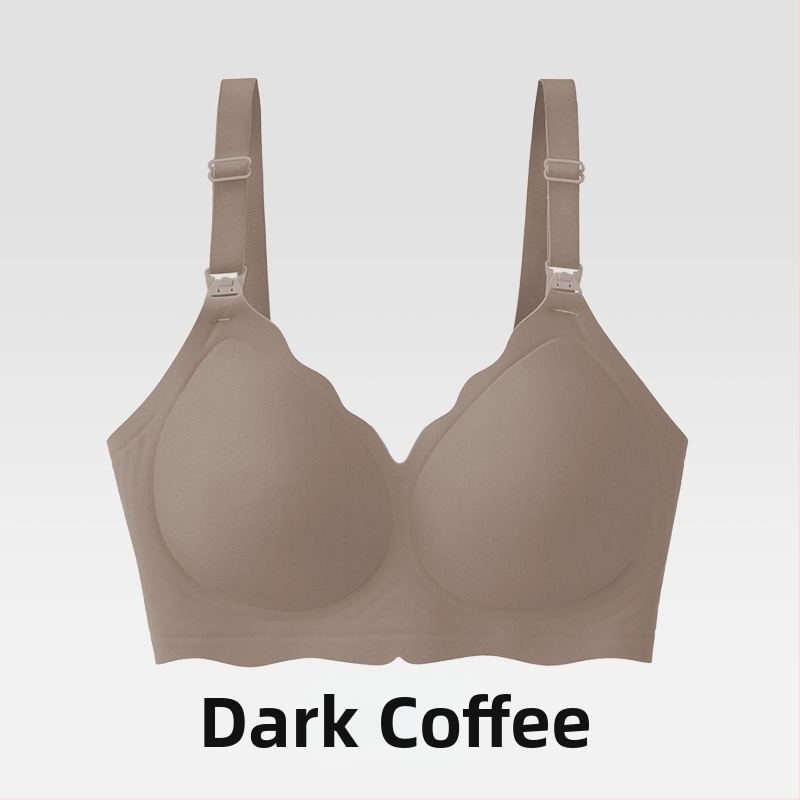 Zīdīšanas krūšturis grūtniecēm — vasara, plāns, bezšuvju, elpojošs; noņemamas dubultās siksnas; plānas formētas krūšu kausi; aizmugurē četru rindu āķi