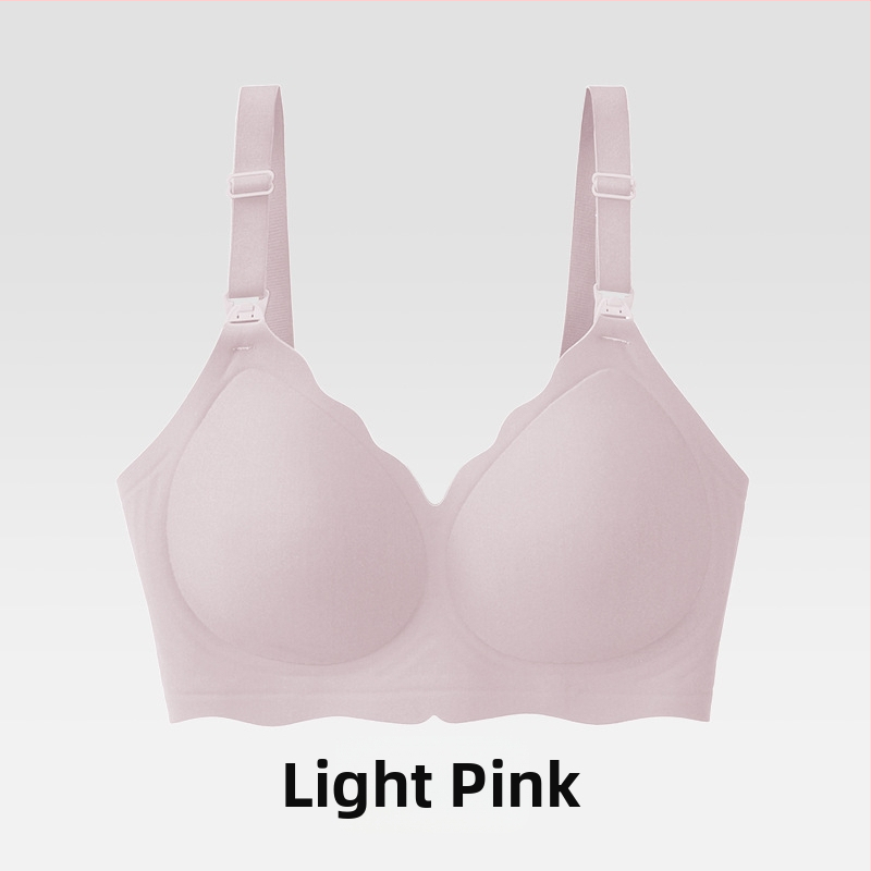 Zīdīšanas krūšturis grūtniecēm — vasara, plāns, bezšuvju, elpojošs; noņemamas dubultās siksnas; plānas formētas krūšu kausi; aizmugurē četru rindu āķi