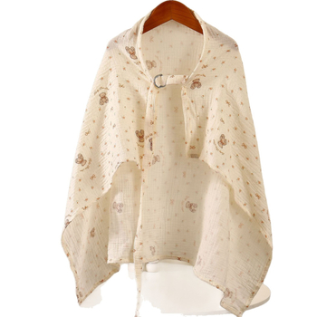 Kétoldalas pamut etető kendő baba számára – vállról felhúzható, pásztor stílus, 100% pamut, vékony anyag 101–120 g/m², minden évszakban használható