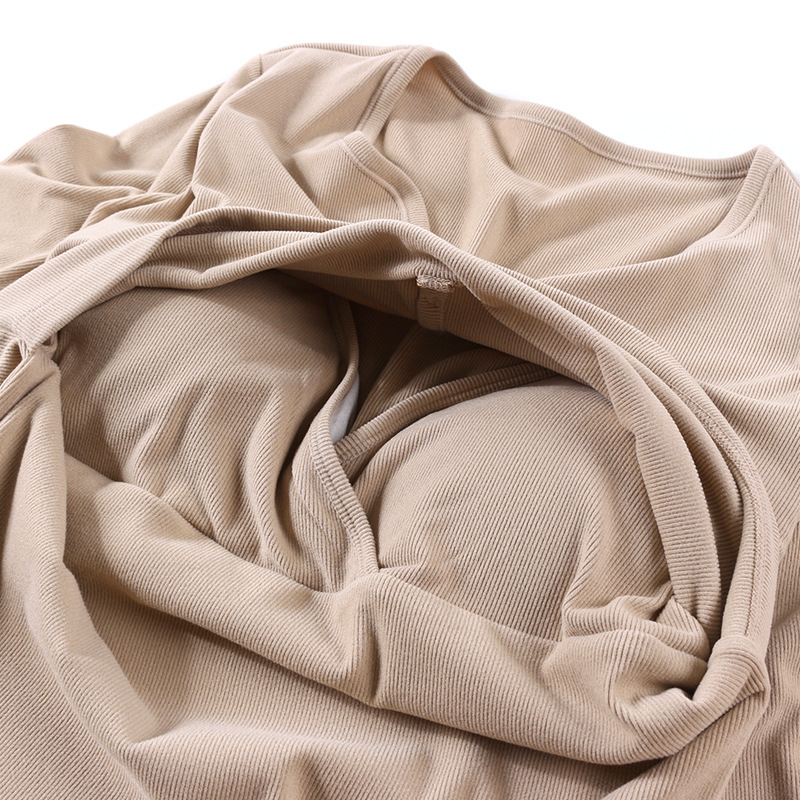 Τοπ θηλάσματος για μητέρες με μακρύ μανίκι, στρογγυλός λαιμός, πολυεστέρας 90–95%, φθινόπωρο 2024