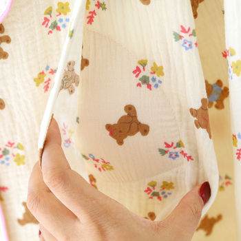 Szoptatós kismama pizsama, 100% pamut, hosszú ujjú, laza szabású nadrágos készlet, otthoni viselet, tavasz 2025