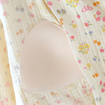 Szoptatós kismama pizsama, 100% pamut, hosszú ujjú, laza szabású nadrágos készlet, otthoni viselet, tavasz 2025