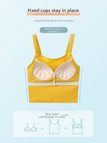 Βαμβακερό τοπ θηλασμού με τιραντάκια, χωρίς μανίκια, κυματοειδής λαιμός, στενή γραμμή, 95% βαμβάκι