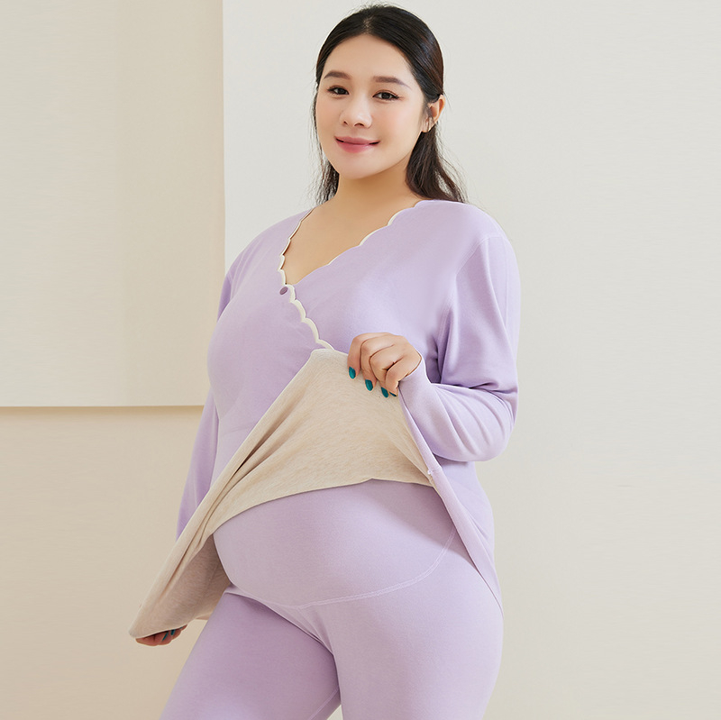 Τοπ μητρότητας για θηλάζουσες, στρογγυλή λαιμόκοψη, μακριά μανίκια, ύφασμα Derong, πολυεστέρας 80–90%