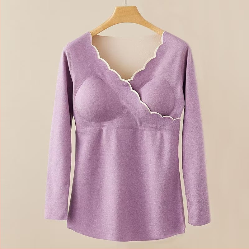 Τοπ μητρότητας για θηλάζουσες, στρογγυλή λαιμόκοψη, μακριά μανίκια, ύφασμα Derong, πολυεστέρας 80–90%