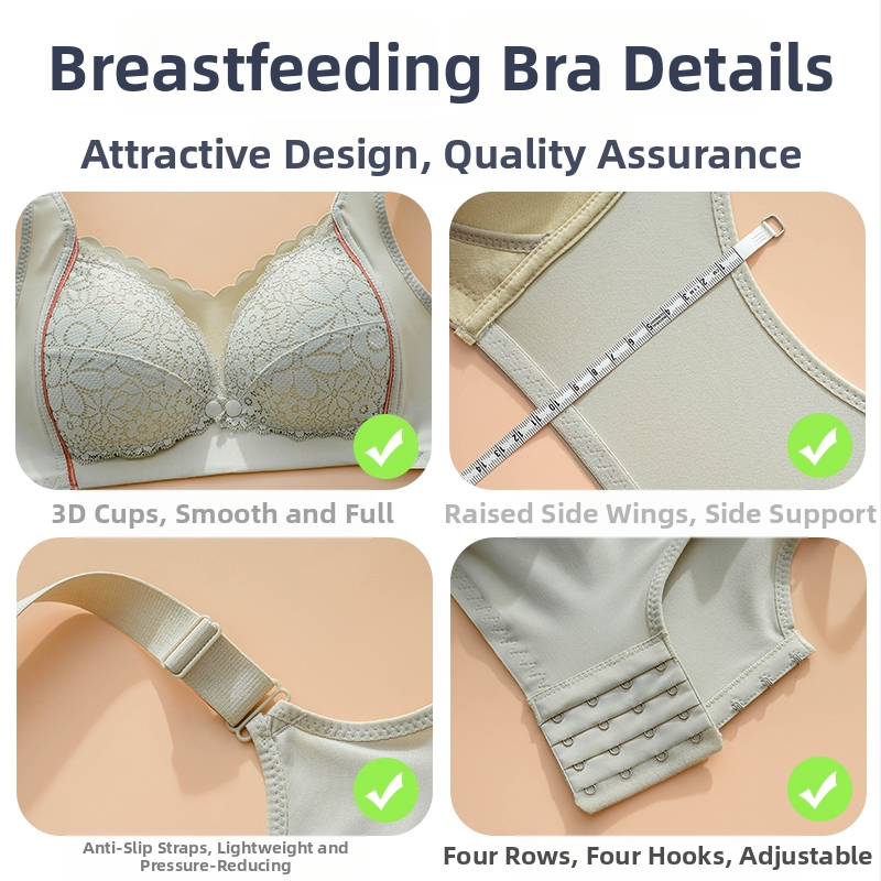 Mātes zīdaiņu krūšturis ar mežģīni, plāns kupols, neilona audums, oderes kokvilna 70–80%, bez tērauda gredzeniem