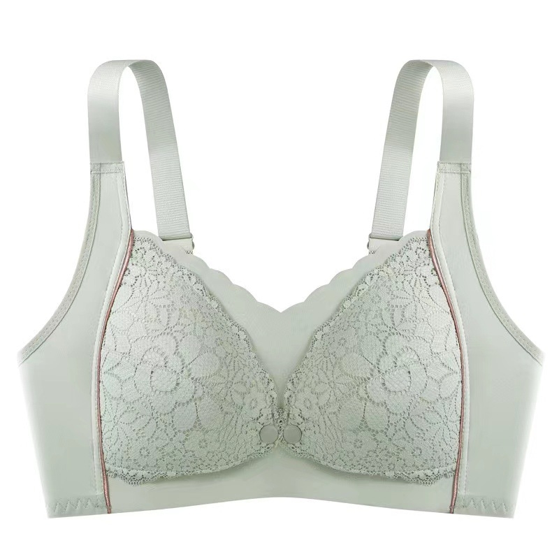 Mātes zīdaiņu krūšturis ar mežģīni, plāns kupols, neilona audums, oderes kokvilna 70–80%, bez tērauda gredzeniem