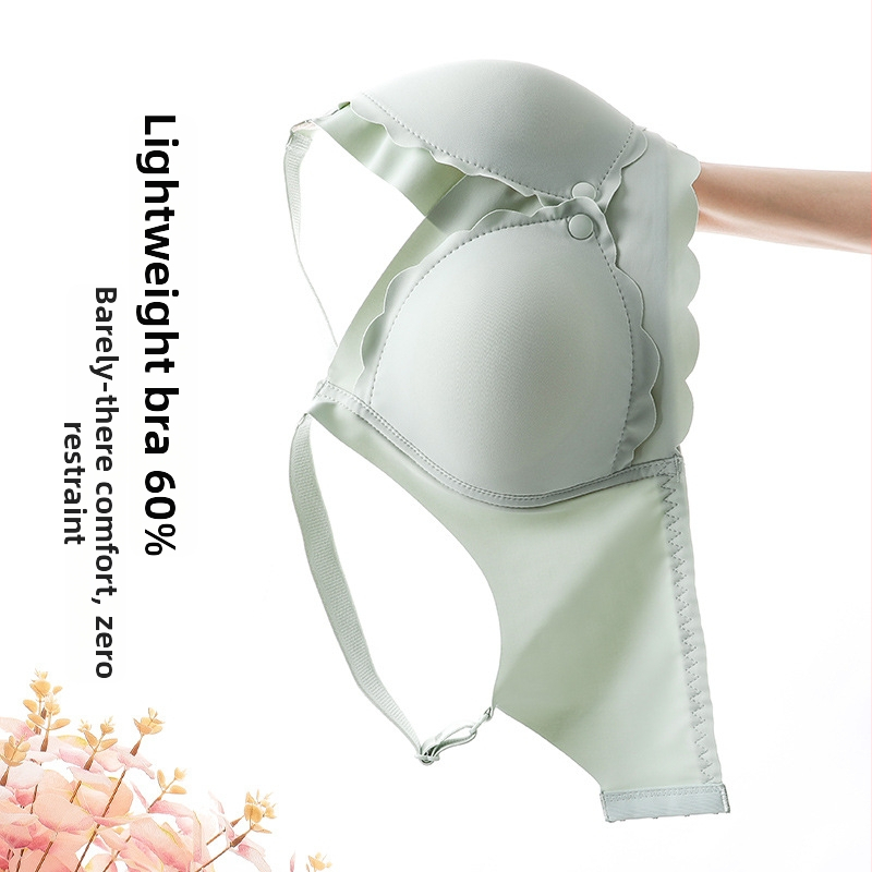 Zīdīšanas krūšturis grūtniecībai un pēc dzemdībām – plānas formētas krūšu kauss, Push-Up, pret nolaišanos, neilona audums