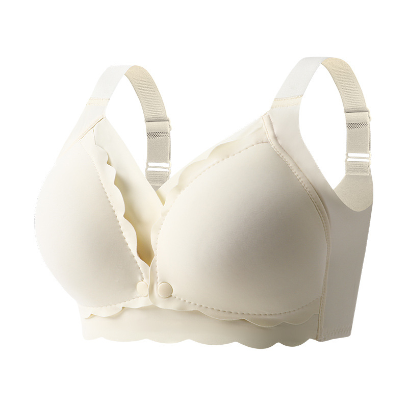 Zīdīšanas krūšturis grūtniecībai un pēc dzemdībām – plānas formētas krūšu kauss, Push-Up, pret nolaišanos, neilona audums