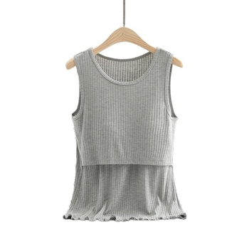 Θηλάζον Tank Top, χωρίς μανίκια, με επένδυση στήθους, βισκόζη 90-95%, μήκος 40-50 cm, στρογγυλός λαιμός