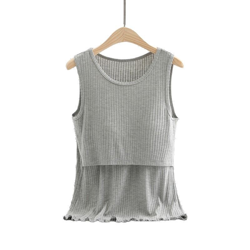 Θηλάζον Tank Top, χωρίς μανίκια, με επένδυση στήθους, βισκόζη 90-95%, μήκος 40-50 cm, στρογγυλός λαιμός