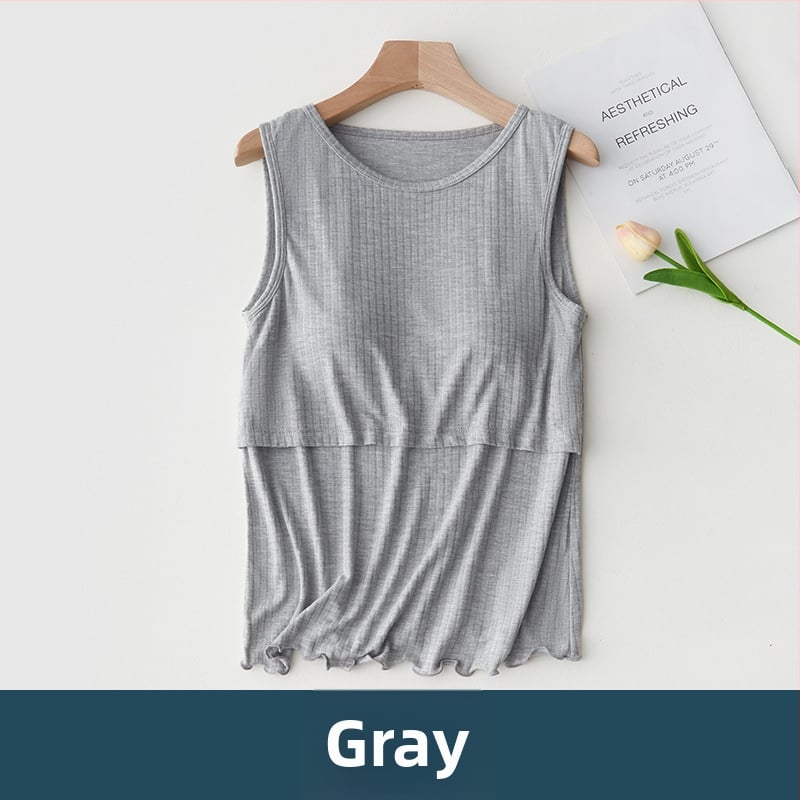 Θηλάζον Tank Top, χωρίς μανίκια, με επένδυση στήθους, βισκόζη 90-95%, μήκος 40-50 cm, στρογγυλός λαιμός