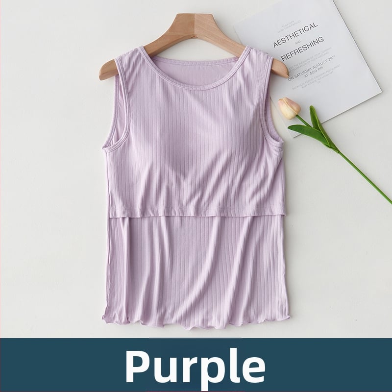 Θηλάζον Tank Top, χωρίς μανίκια, με επένδυση στήθους, βισκόζη 90-95%, μήκος 40-50 cm, στρογγυλός λαιμός