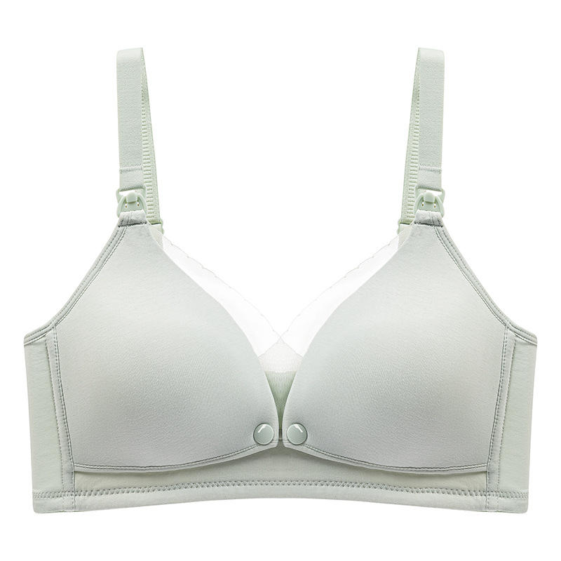 Pilnas fāzes zīdīšanas krūšturis, bez stieples, priekšējā aizdare, kokvilna ar modal odere, plānas veidotas kausi