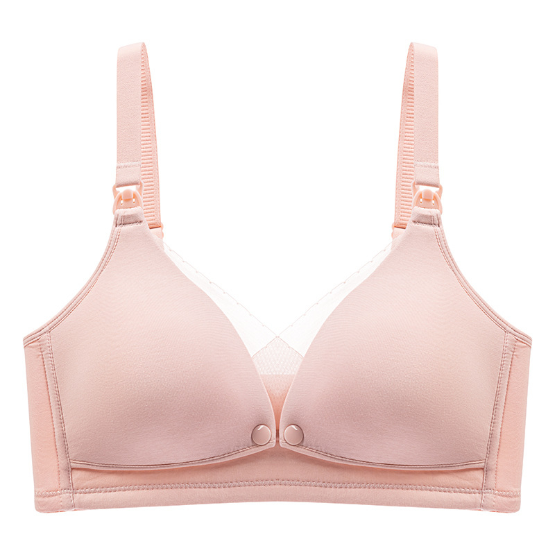 Pilnas fāzes zīdīšanas krūšturis, bez stieples, priekšējā aizdare, kokvilna ar modal odere, plānas veidotas kausi