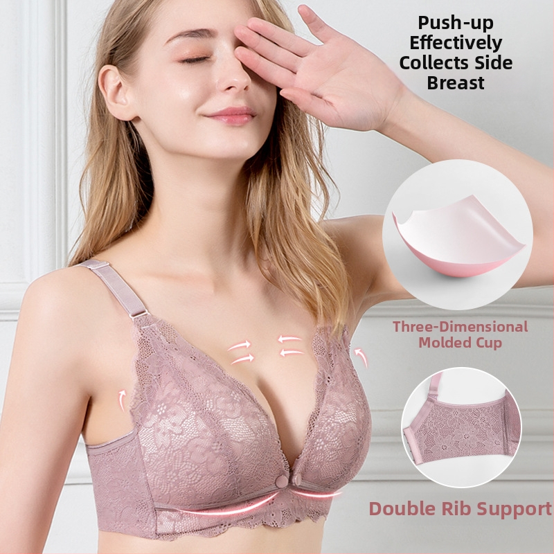 Laktācijas krūšturis grūtniecēm un pēc dzemdībām, mežģīņu dizains, plānas formētas kupas, aizmugurē četru rindu aizdare, neilona audums ar kokvilnas pamatni