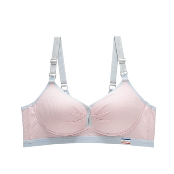 Zīdīšanas krūšturis grūtniecības laikā, bez stieņiem, plānas veidotas krūšu kausi, svītrainais dizains, aizmugurē četru rindu aizdare