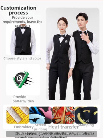 Vesta de tenis de masă – Uniformă de muncă profesională, personalizată pentru personalul de competiții, croială Slim, 100% poliester, închidere cu nasturi, culoare solidă, fără glugă, patru sezoane