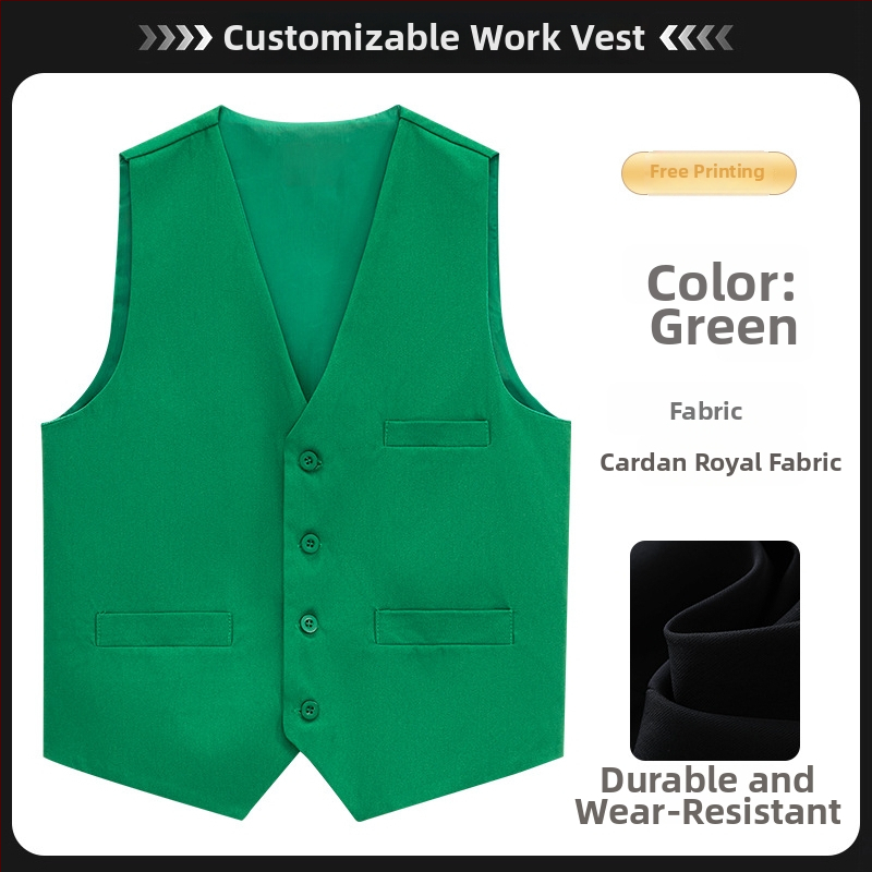 Vesta de tenis de masă – Uniformă de muncă profesională, personalizată pentru personalul de competiții, croială Slim, 100% poliester, închidere cu nasturi, culoare solidă, fără glugă, patru sezoane