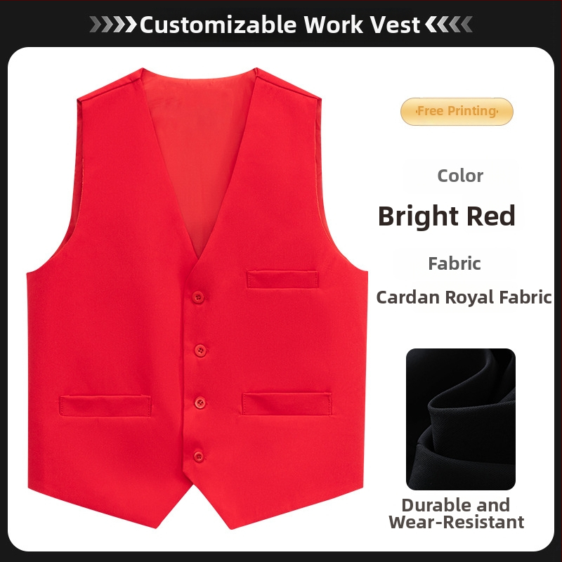 Vesta de tenis de masă – Uniformă de muncă profesională, personalizată pentru personalul de competiții, croială Slim, 100% poliester, închidere cu nasturi, culoare solidă, fără glugă, patru sezoane