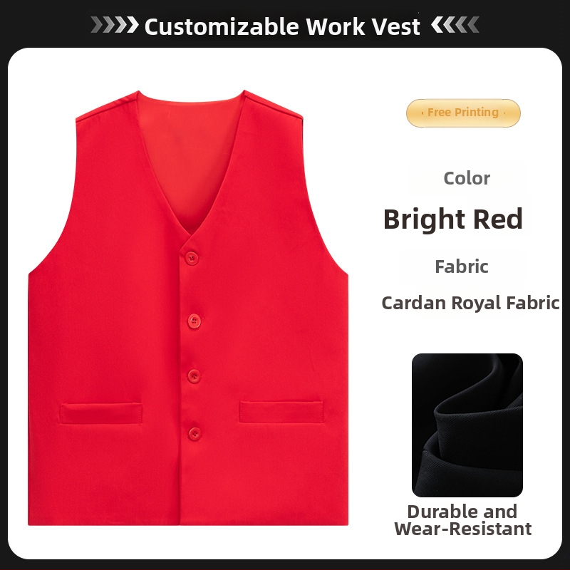 Vesta de tenis de masă – Uniformă de muncă profesională, personalizată pentru personalul de competiții, croială Slim, 100% poliester, închidere cu nasturi, culoare solidă, fără glugă, patru sezoane