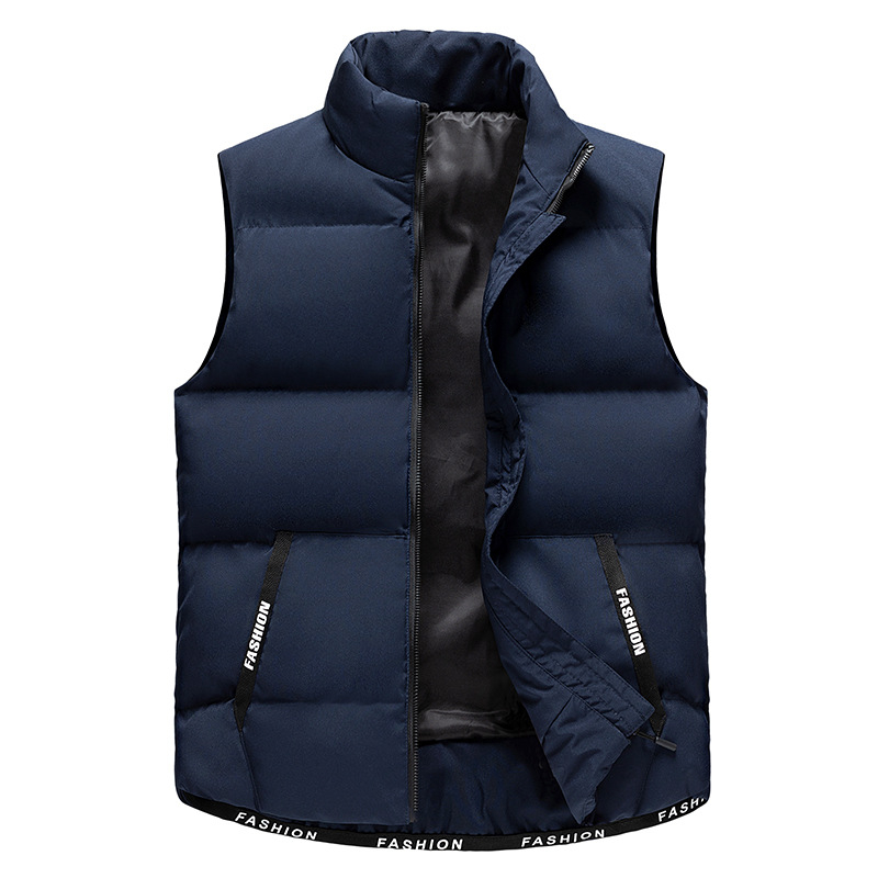 Muški pamučni puffer vest, otporna na vjetar i topla, bez rukava, s mogućnošću otiska logotipa