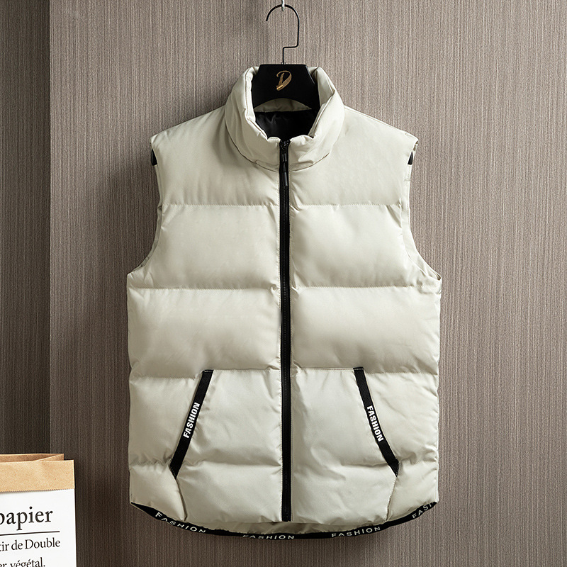 Muški pamučni puffer vest, otporna na vjetar i topla, bez rukava, s mogućnošću otiska logotipa
