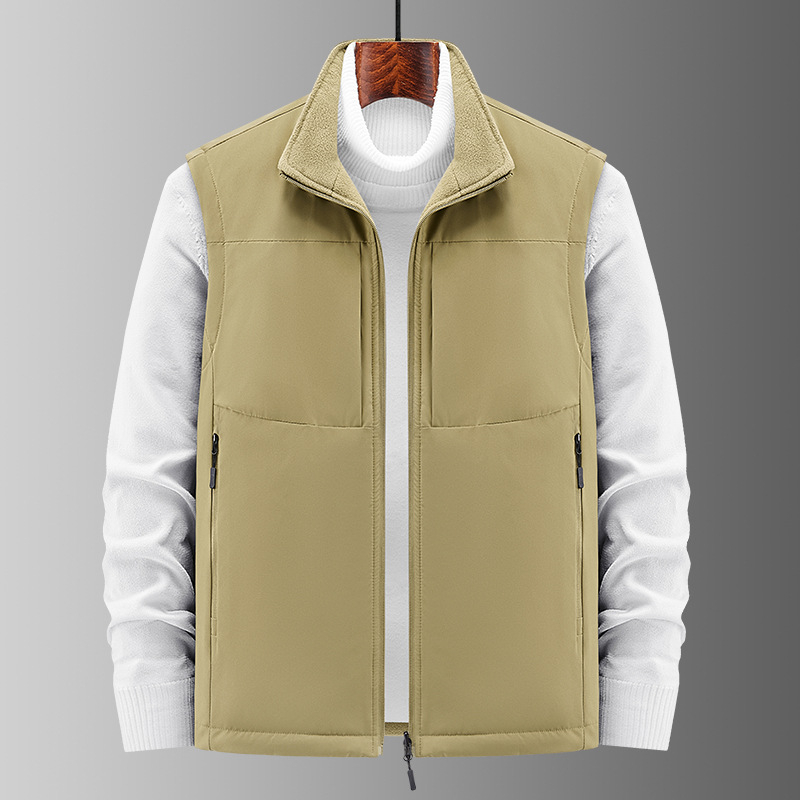 Muška debela pamučna vest s kapuljom, zimska jakna, velika veličina, obostrana, logotip izšiven, topla vanjska jakna za outdoor