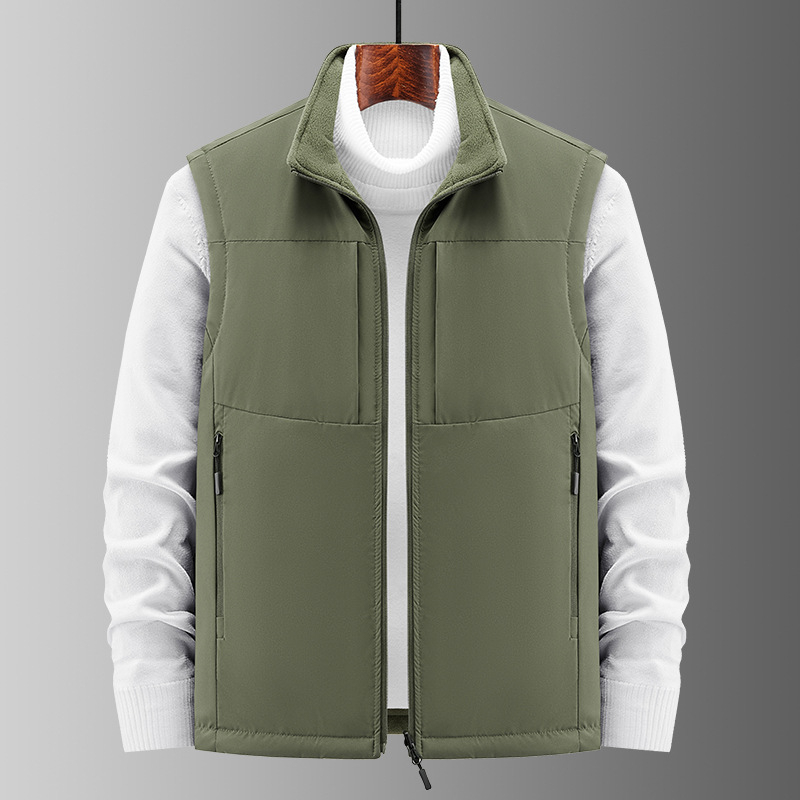 Muška debela pamučna vest s kapuljom, zimska jakna, velika veličina, obostrana, logotip izšiven, topla vanjska jakna za outdoor
