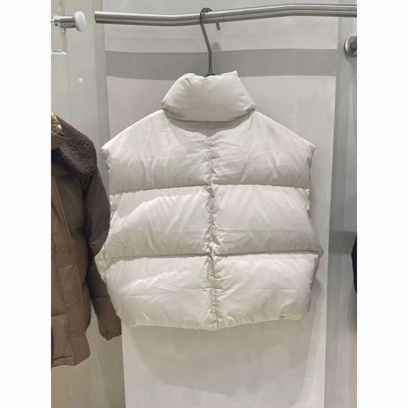 Plus-size žena kratka puffer vesta u korejskom stilu za jesen-zimu