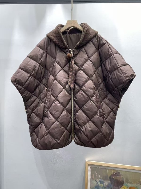 Дамска пухена жилетка с качулка, нейлонова материя, пухова вложка 86–90%, преден цип