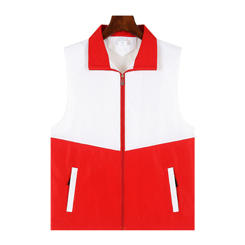 LDM Vestă de intervenție în situații de urgență cu logo, închidere cu fermoar, croială lejeră, pentru toate sezoanele, amestec din fibre de acetat