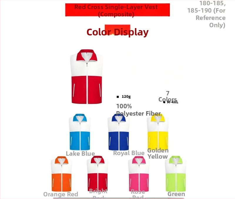 LDM Vestă de intervenție în situații de urgență cu logo, închidere cu fermoar, croială lejeră, pentru toate sezoanele, amestec din fibre de acetat