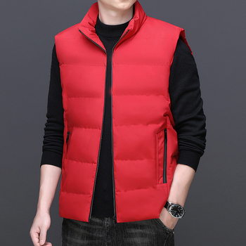 Muški izolirani bezrukavni vest s uspravnim ovratnikom, debela izolacija, punilo od poliestera, podstava od poliestera, džepovi sa zatvaračima