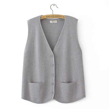 Sieviešu adīts V kakla kardigans – poliestera audums, 50–70% saturs, japāņu/korejiešu brīvā laika stils, rudens 2024