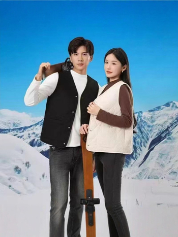 Pamut és kapok töltésű mellény, japán/koreai laza stílus, bő szabás, 50–65 cm hosszú