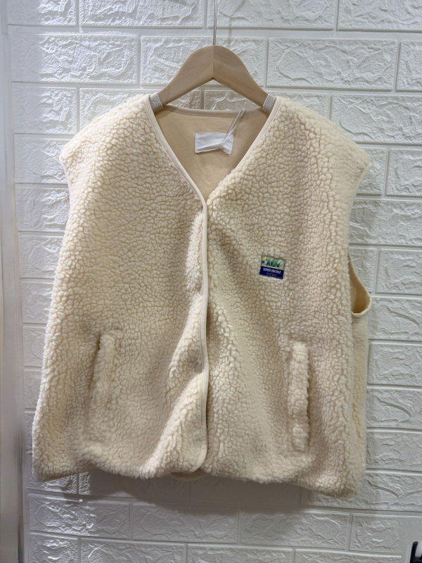 AMV vesta od polar fleece ovčje vune, vjetrootpornost za jesen-zimu, bez rukava, četverosezonski stil
