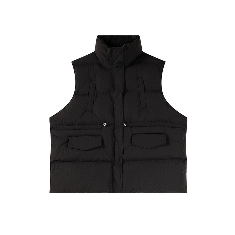 Kardigan s zatvaračem na zip, stojeći ovratnik, mješavina najlona i poliester, punilo od pamuka, široki kroj