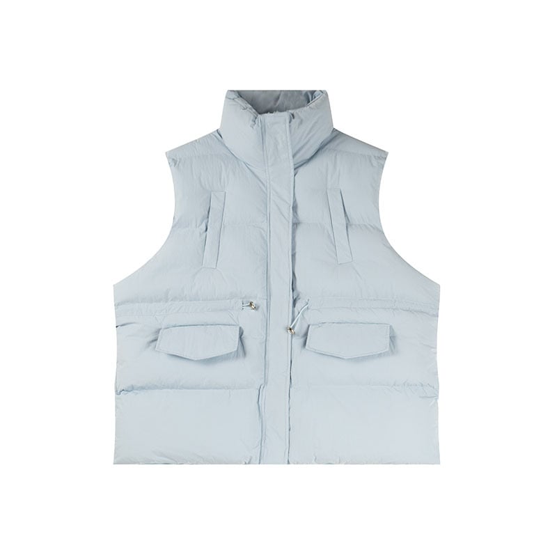 Kardigan s zatvaračem na zip, stojeći ovratnik, mješavina najlona i poliester, punilo od pamuka, široki kroj