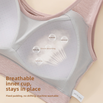 Vest-stiliaus liemenėlė brandaus amžiaus moterims, pilnas puodelis su stora formuojama putų įdėklu, viskozės audinys, fiksuoti dvigubi petys, užsegimas be sagų