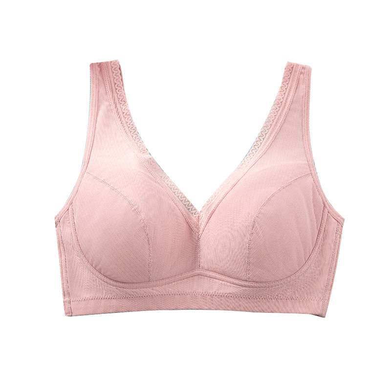 Tingfei Nylon Drót Nélküli Melltartó Teljes Kosárral, Vékony Formázott Kosár, Pamut Bélés, Mellény Stílus, Fixált Dupla Vállpántok