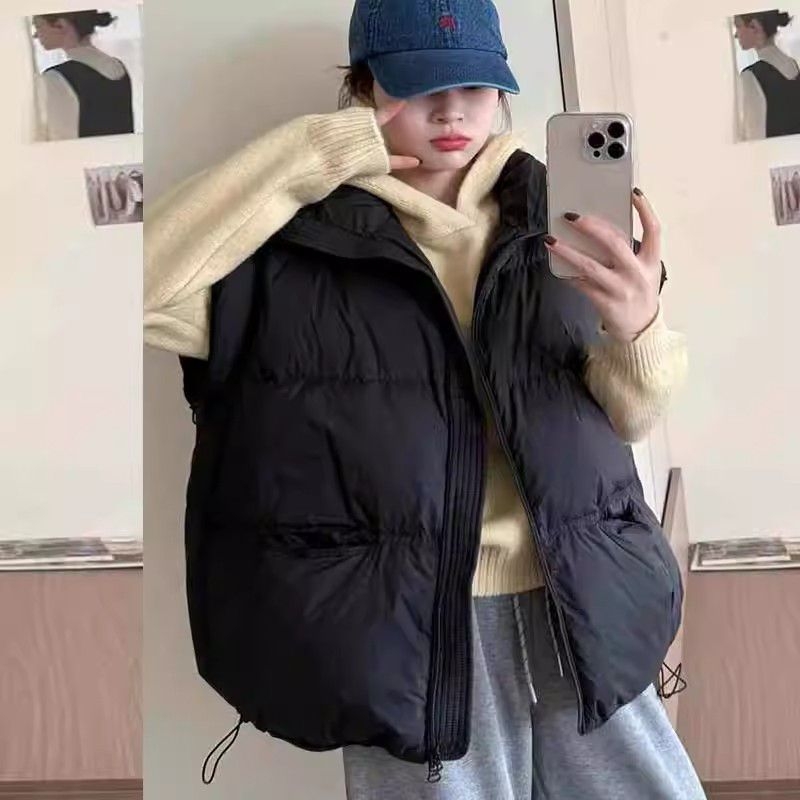 Ženski vest bez rukava s ultra kratkom duljinom, polo ovratnik, chenille tkanina i 70–80% spandex