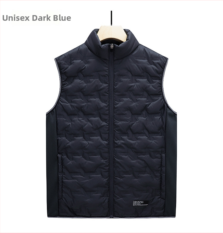 Pánska vesta z bavlneného zmesi, štíhla línia (slim fit), stojací golier, zips, pruhovaný vzor, zimné obdobie